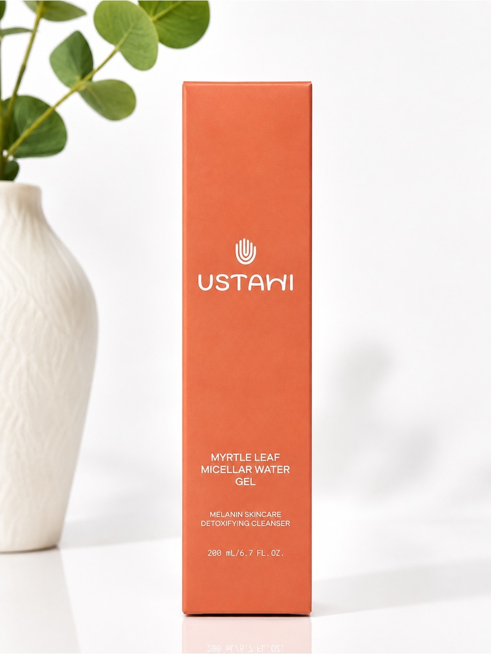 USTAWI Myrtle Leaf Micellar Water Gel 200mL Detox Cleanser France NIB